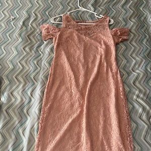 Peach lace dress- worn once